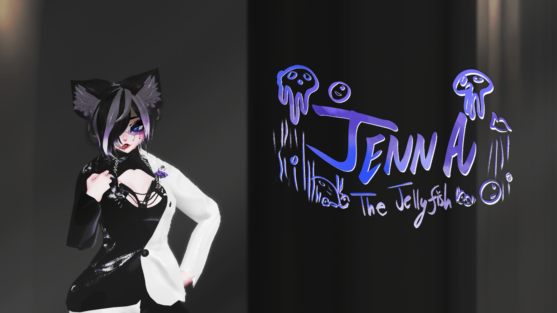 ╭┈ヾJenna, The Jellyfish 🪼 | GOGOLOCO | VRCFURY | SPS + TPS | PHYSBONES | Personal License Only | Face Tracking (VRCHAT) | PC + QUEST - DippinDotty