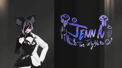 ╭┈ヾJenna, The Jellyfish 🪼 | GOGOLOCO | VRCFURY | SPS + TPS | PHYSBONES | Personal License Only | Face Tracking (VRCHAT) | PC + QUEST - DippinDotty