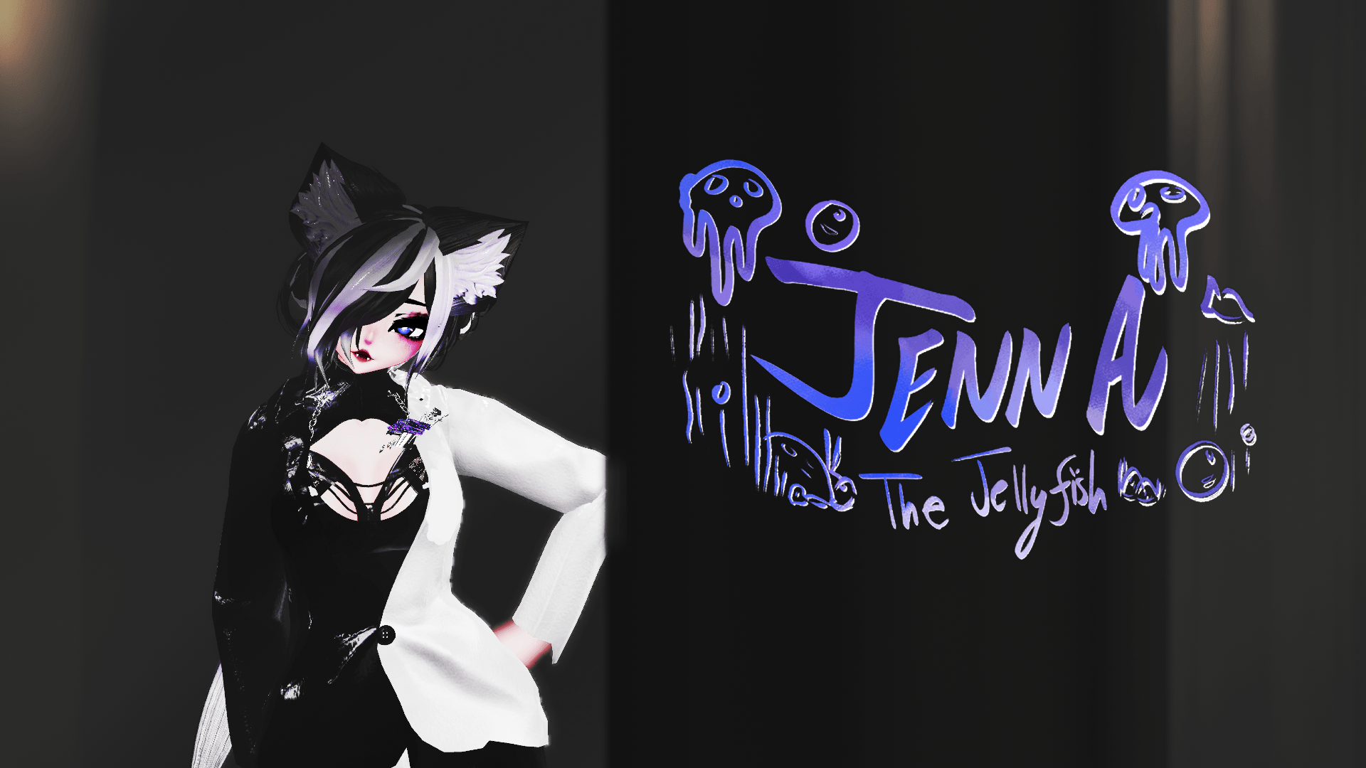 ╭┈ヾJenna, The Jellyfish 🪼 | GOGOLOCO | VRCFURY | SPS + TPS | PHYSBONES | Personal License Only | Face Tracking (VRCHAT) | PC + QUEST - DippinDotty