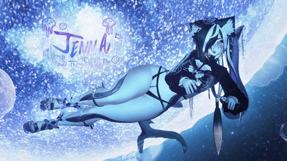 ╭┈ヾJenna, The Jellyfish 🪼 | GOGOLOCO | VRCFURY | SPS + TPS | PHYSBONES | Personal License Only | Face Tracking (VRCHAT) | PC + QUEST - DippinDotty