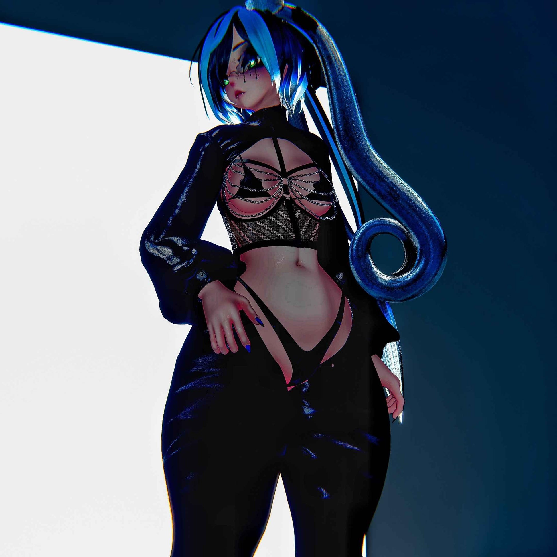 ╭┈ヾJenna, The Jellyfish 🪼 | GOGOLOCO | VRCFURY | SPS + TPS | PHYSBONES | Personal License Only | Face Tracking (VRCHAT) | PC + QUEST - DippinDotty