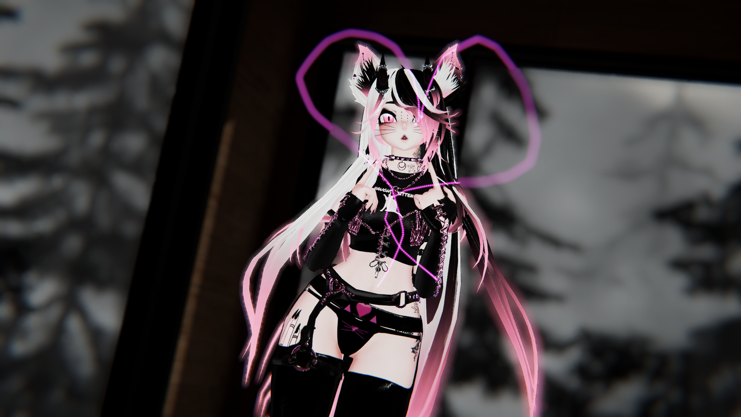 ╭┈ヾNaughty, The Discord Kitten 🥵 🐾 | VRCFT | PC + QUEST