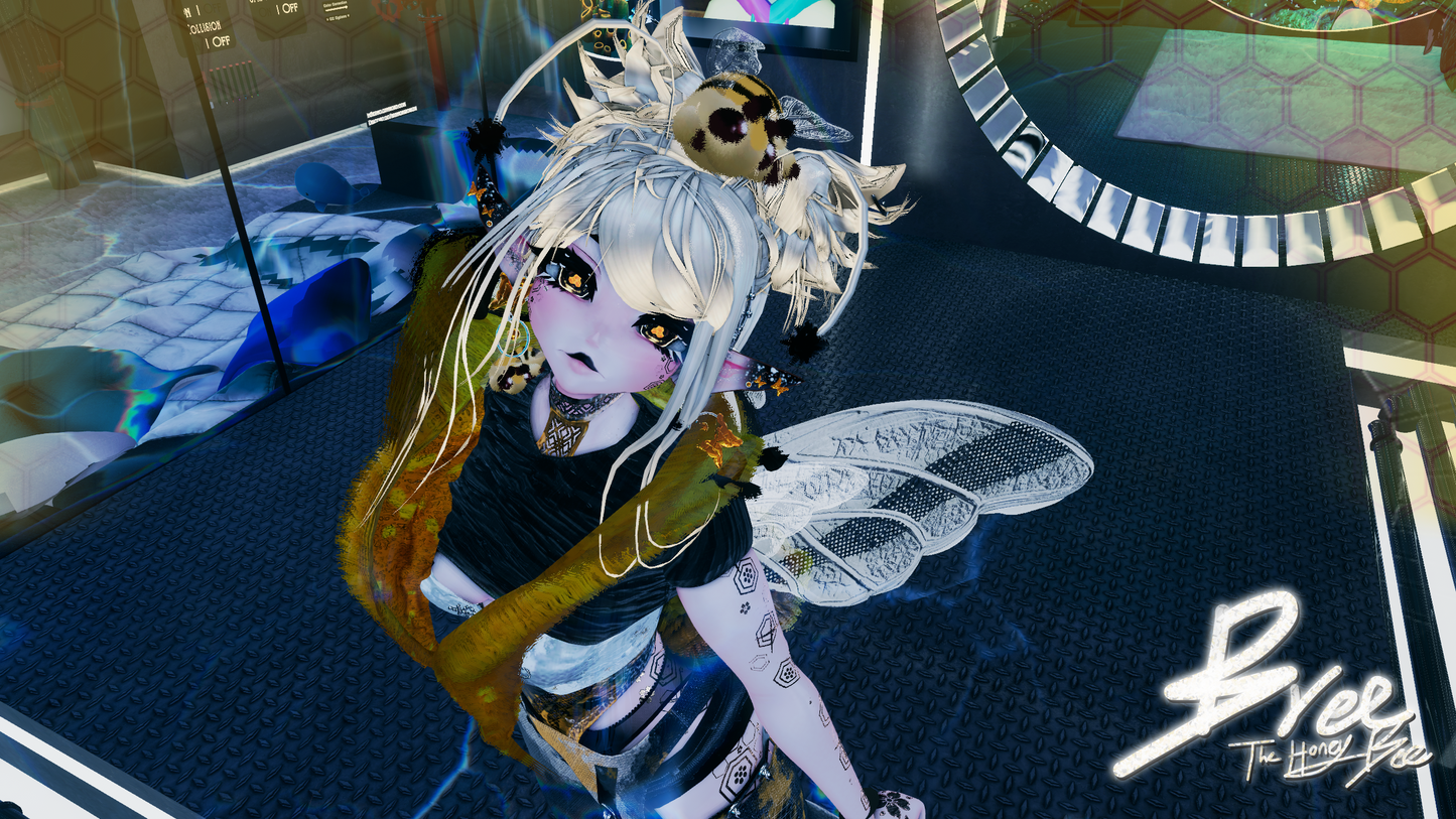 ╭┈ヾBree, The Honey Bee 🐝| VRCFT | PC + QUEST + OPT