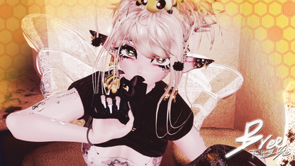 ╭┈ヾBree, The Honey Bee 🐝| VRCFT | PC + QUEST + OPT