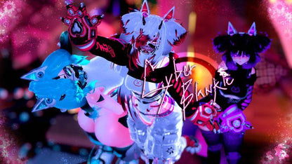 ╭┈ヾCyber Blankie, The Cyborg Bunny 🎧 🐇 | GOGOLOCO | VRCFURY | SPS + TPS | PHYSBONES | Personal License Only | PC + QUEST - DippinDotty