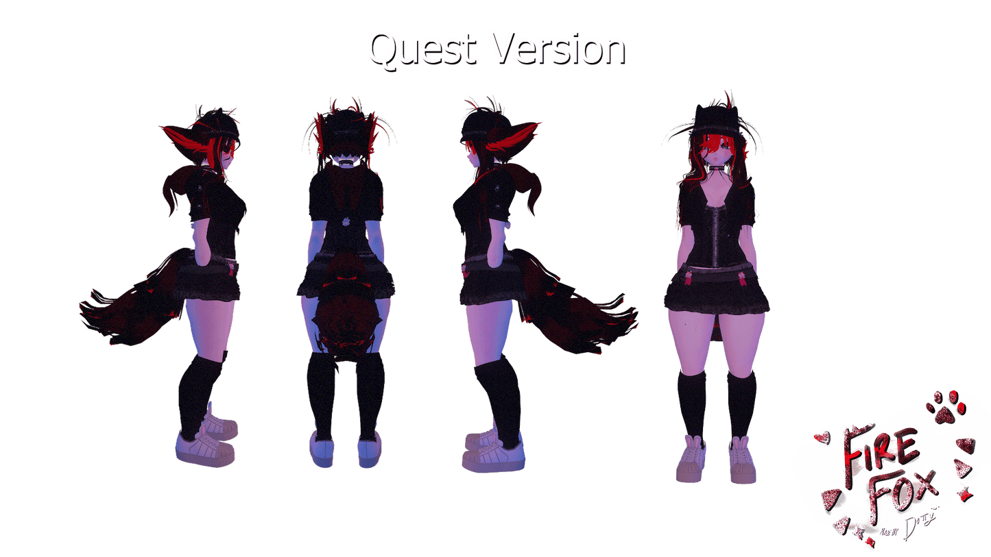 ╭┈ヾFirefox🔥, The Feisty Fox | VRCFT | PC + QUEST + OPT