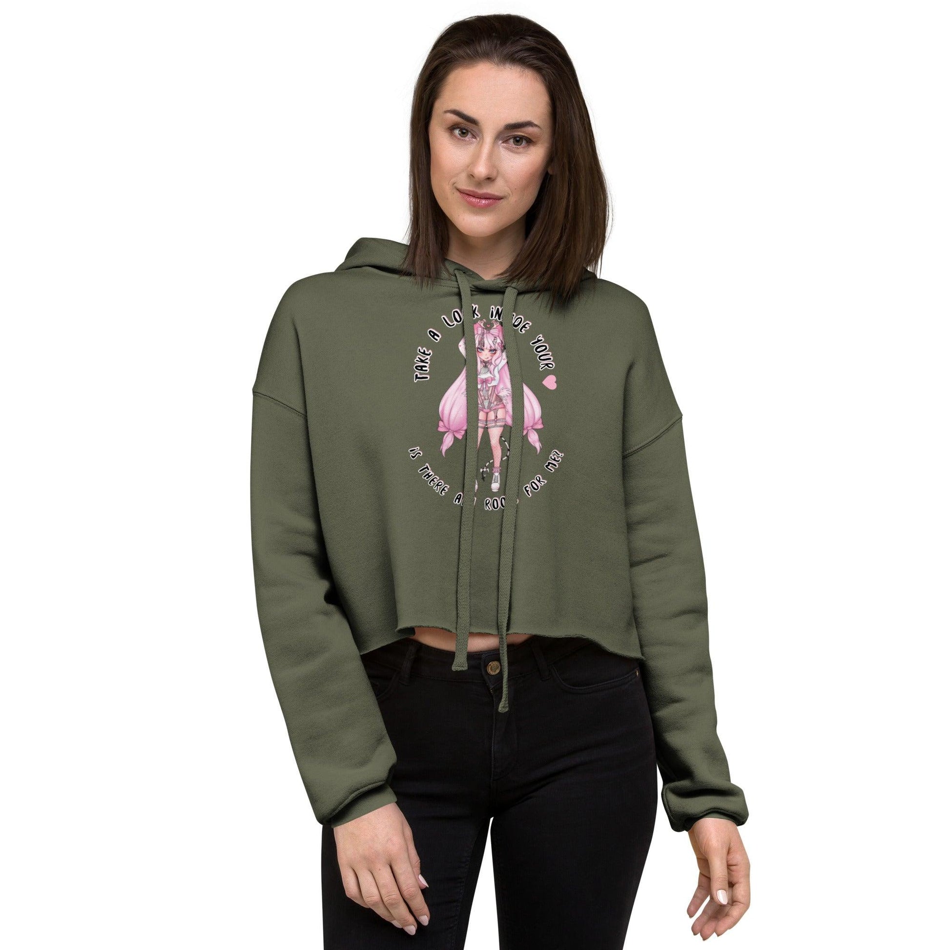 'Flora' Crop Hoodie - DippinDotty