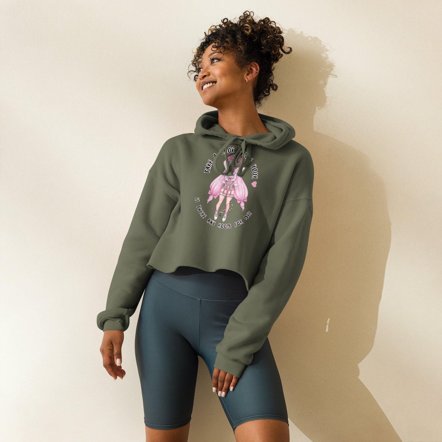 'Flora' Crop Hoodie - DippinDotty