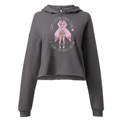 'Flora' Crop Hoodie - DippinDotty