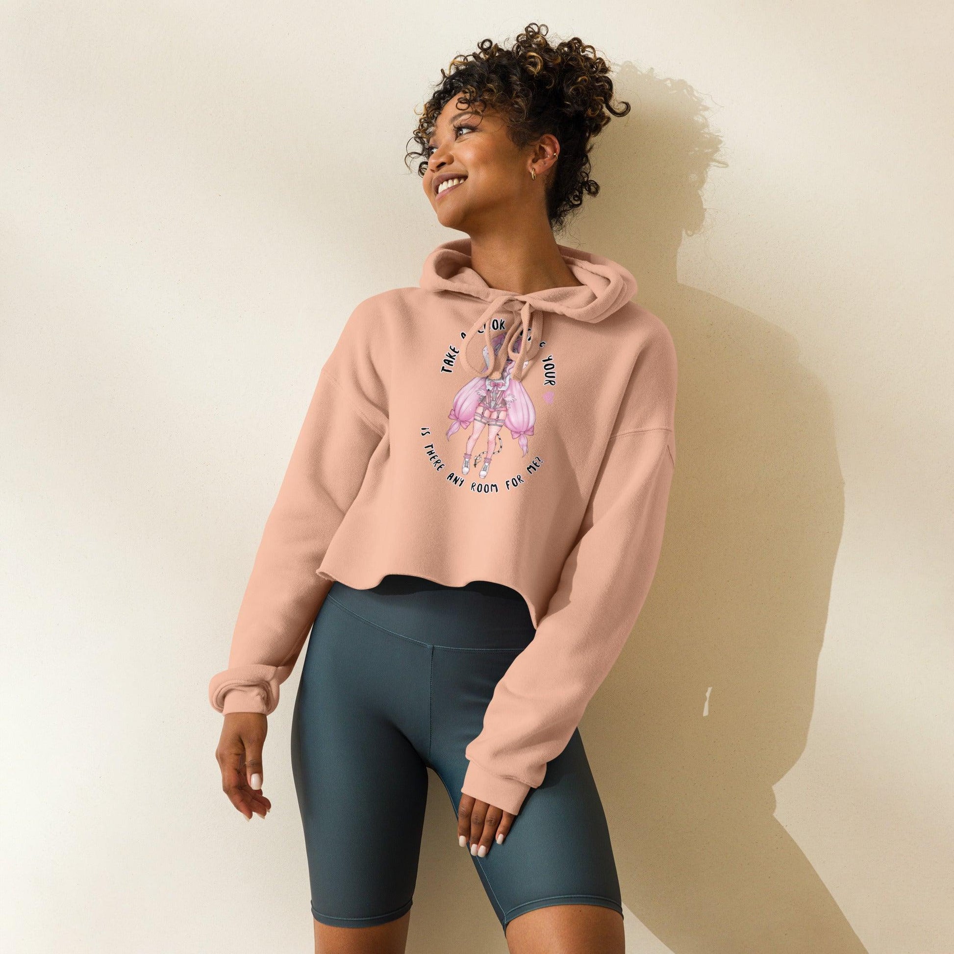 'Flora' Crop Hoodie - DippinDotty