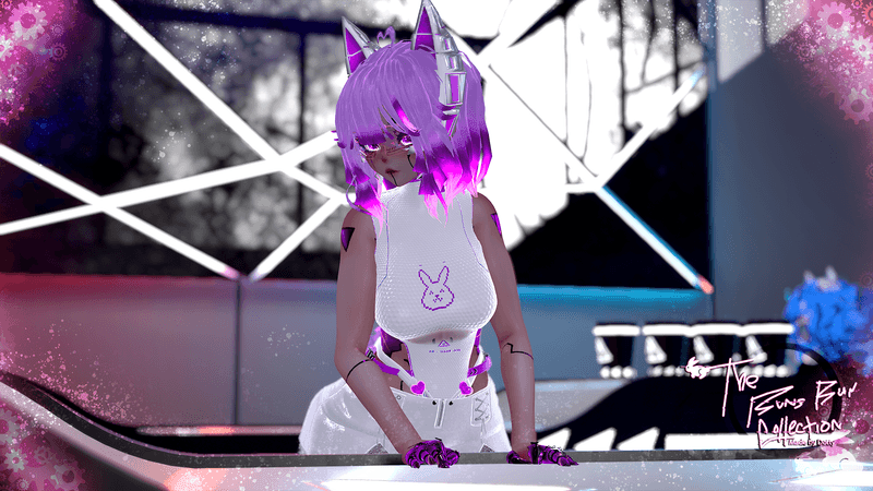 ╭┈ヾCyber Blankie, The Cyborg Bunny 🎧 🐇 | GOGOLOCO | VRCFURY | SPS + TPS | PHYSBONES | Personal License Only | PC + QUEST - DippinDotty