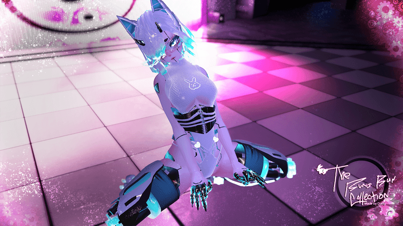 ╭┈ヾCyber Blankie, The Cyborg Bunny 🎧 🐇 | GOGOLOCO | VRCFURY | SPS + TPS | PHYSBONES | Personal License Only | PC + QUEST - DippinDotty